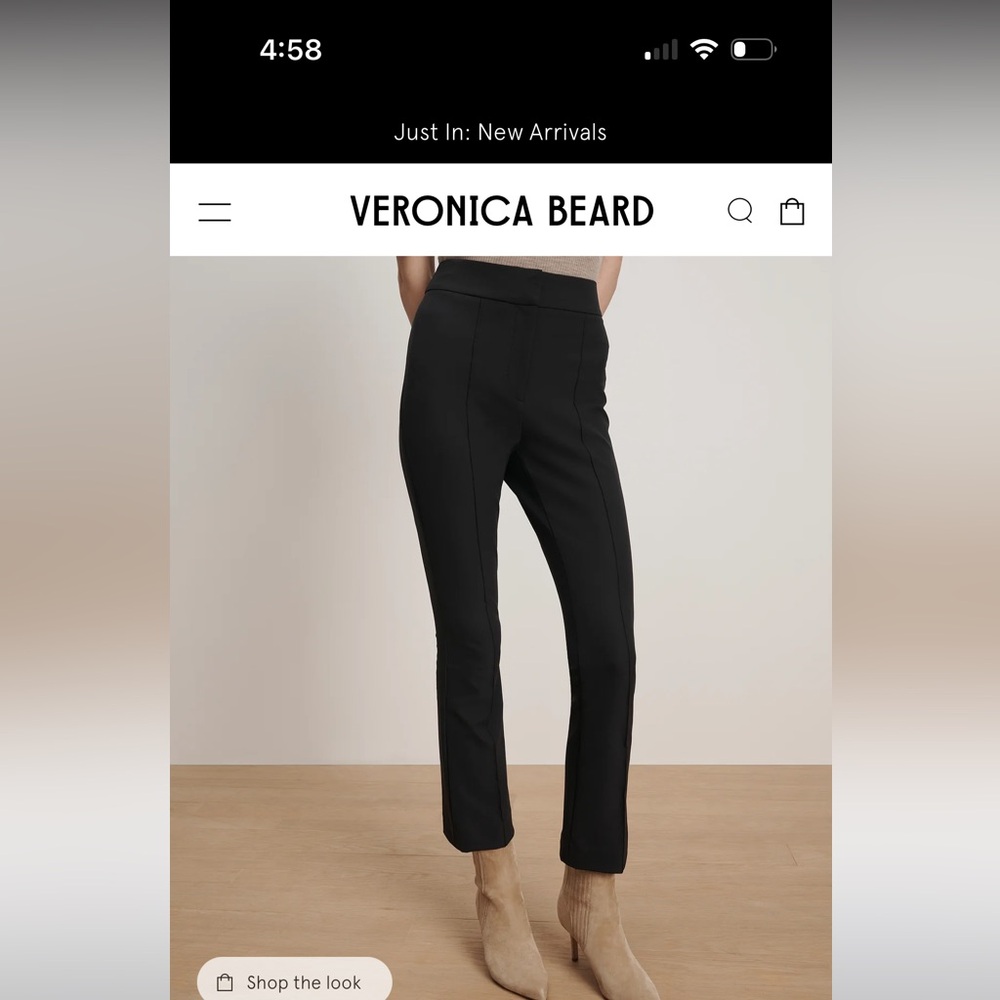 Veronica Beard Black Ankle Pants